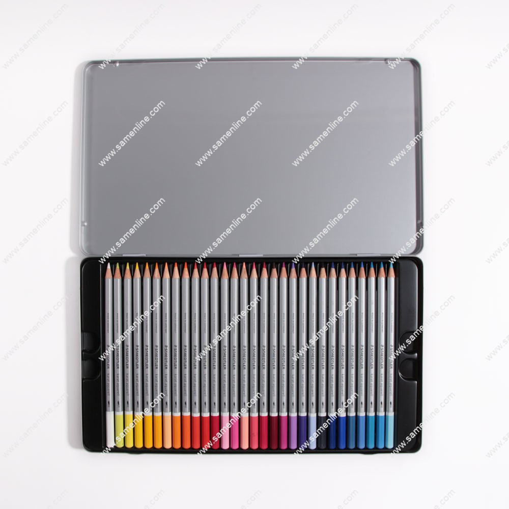 102007-3 مداد آبرنگ استدلر 60 رنگ کارات فلزی