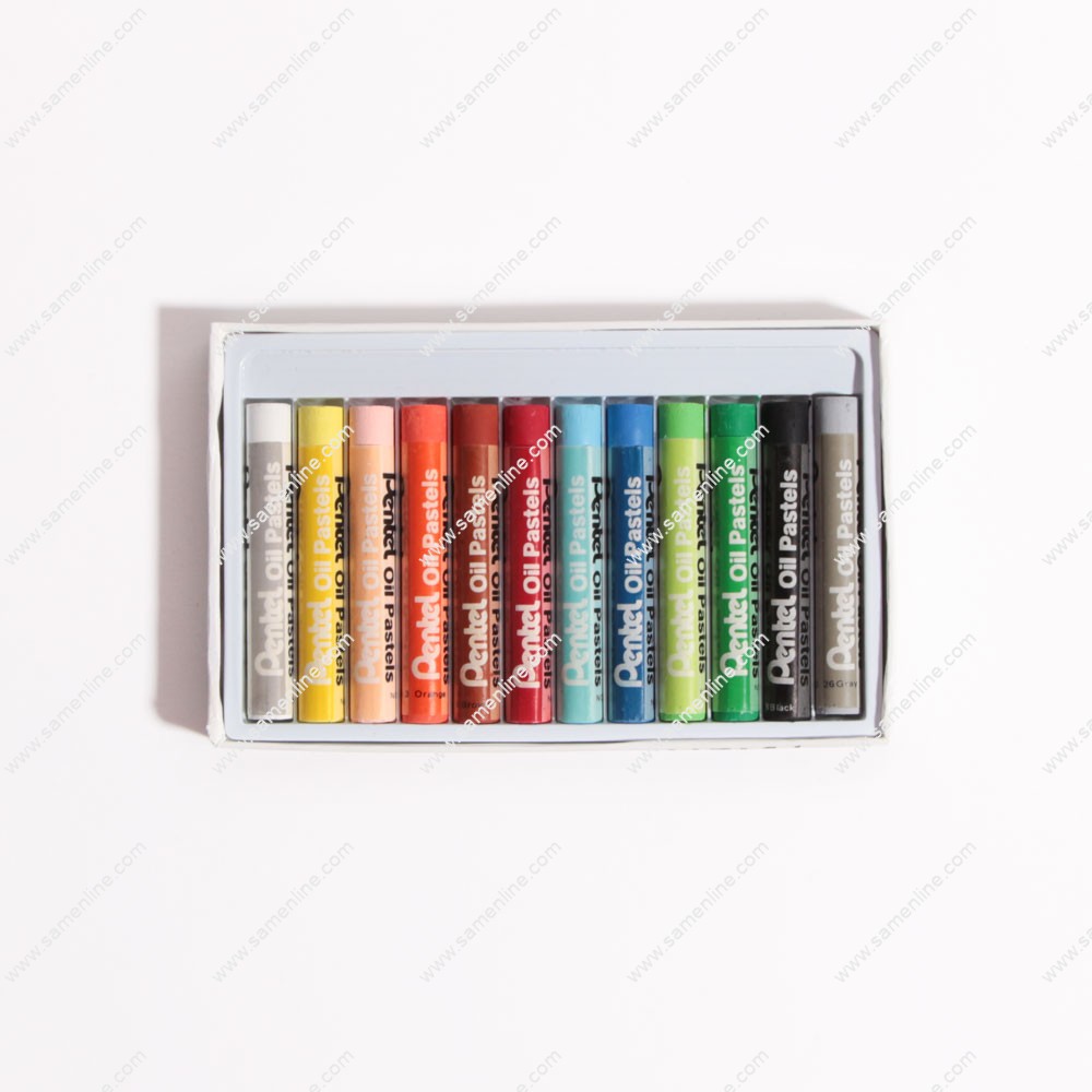 103008-3 پاستل روغنی پنتل 12 تایی
