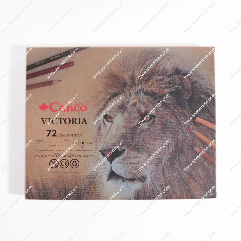 مداد رنگی 72 رنگ کنکو جعبه چوبی مدل VICTORIA