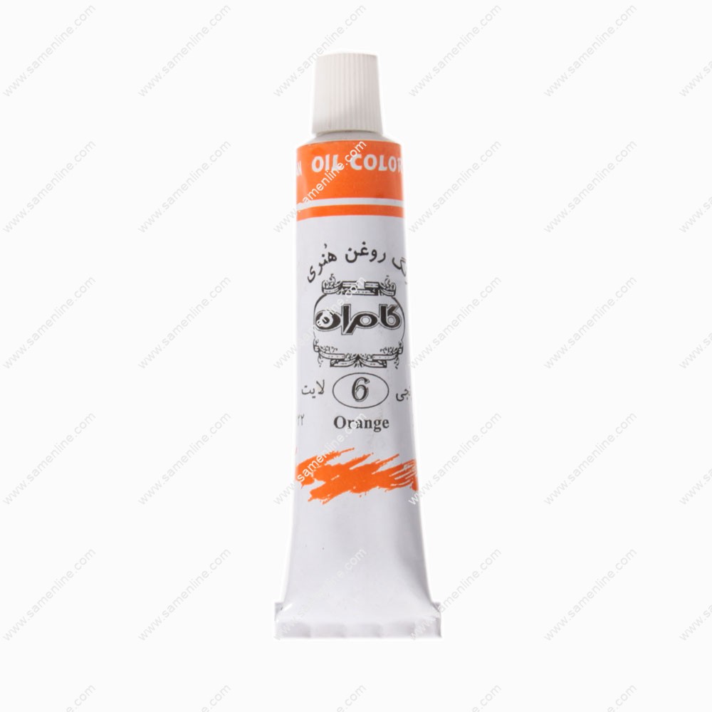 رنگ روغن 22 میل تکرنگ کامران مدل Orange 6
