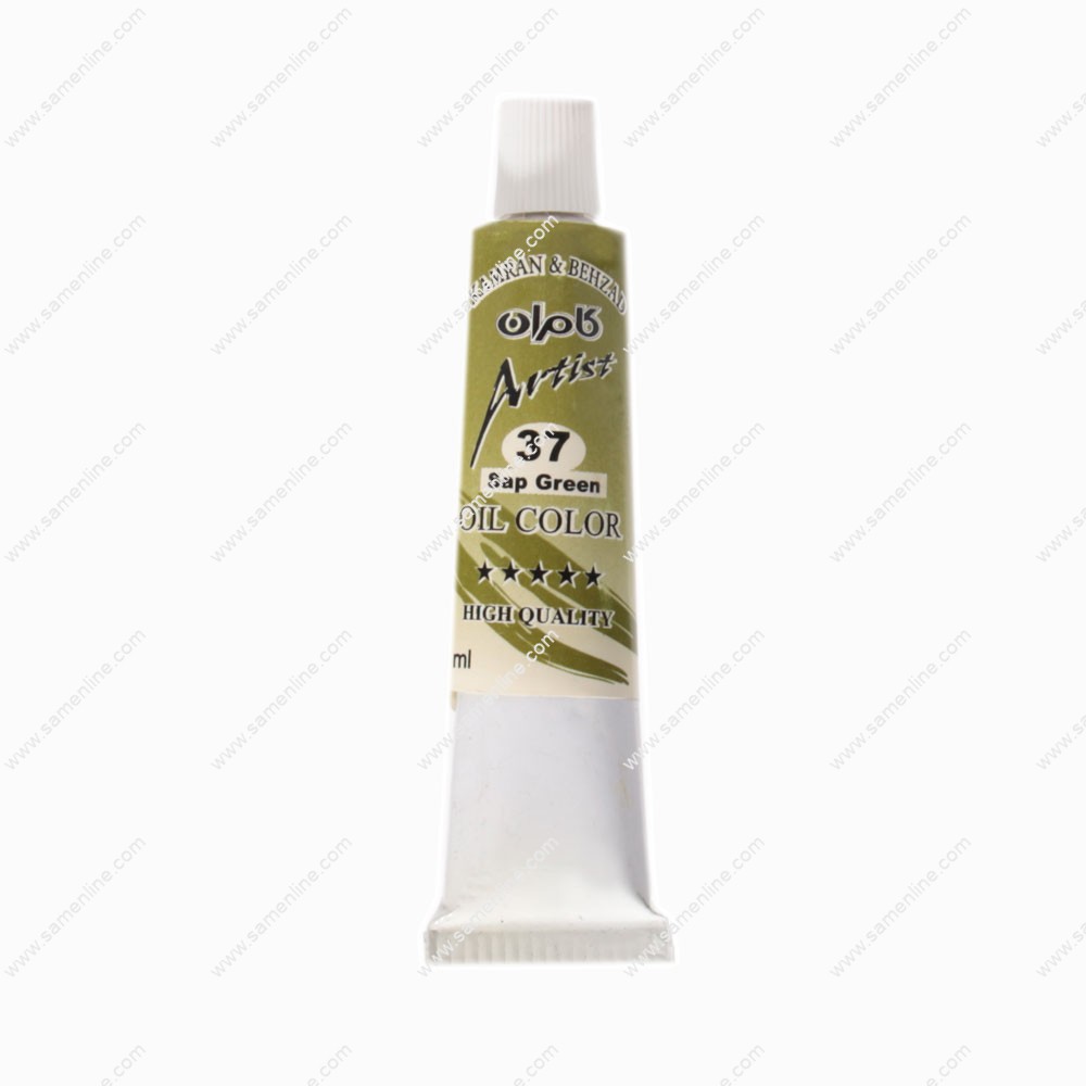 رنگ روغن 22 میل تکرنگ کامران مدل Sap Green 37