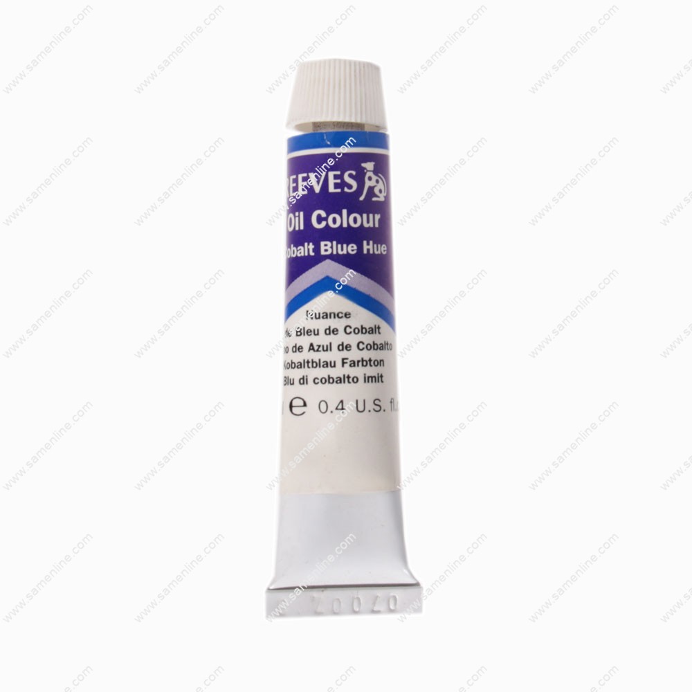رنگ روغن 12 میل تکرنگ ریوز مدل Cobalt Blue Hue