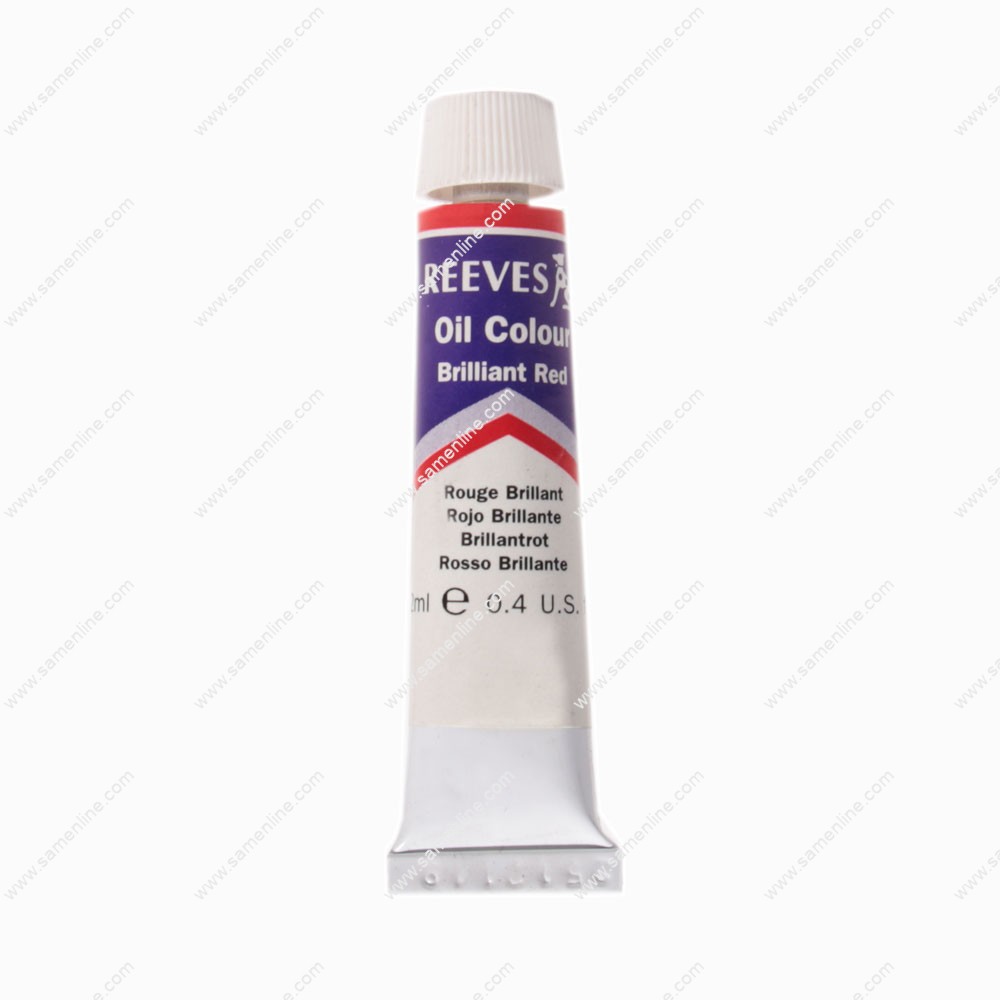 رنگ روغن 12 میل تکرنگ ریوز مدل Brilliant Red