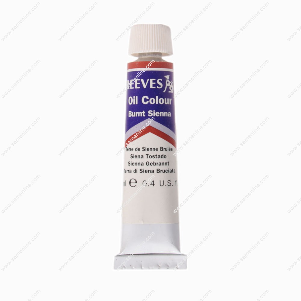 رنگ روغن 12 میل تکرنگ ریوز مدل Burnt Sienna