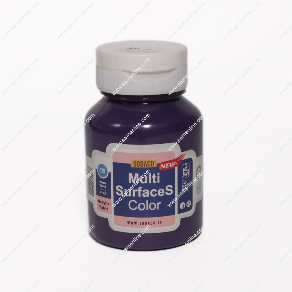 رنگ اکریلیک مولتی سرفیس سوداکو 125 میل رنگ بنفش