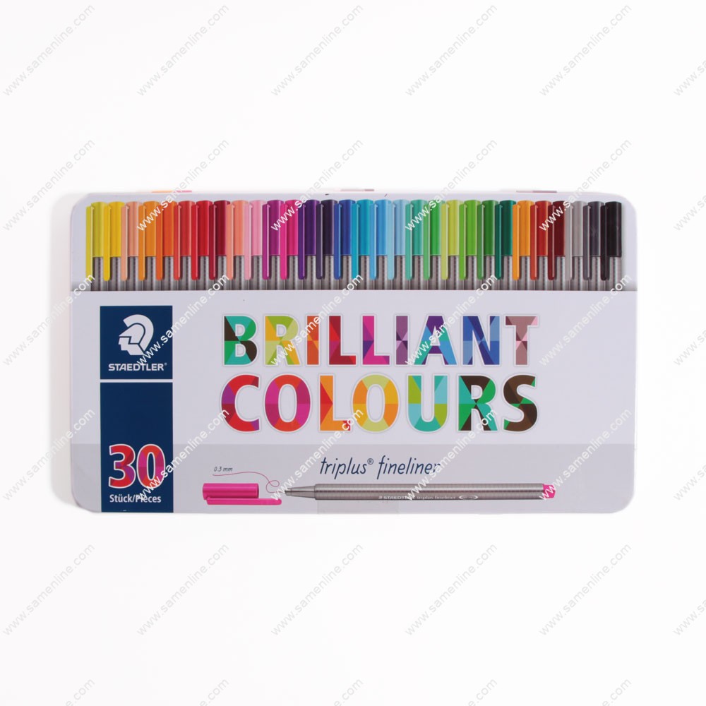روان نویس 30 رنگ Triplus Fineline تریپلاس استدلر مدل BRILIANT COLIURS