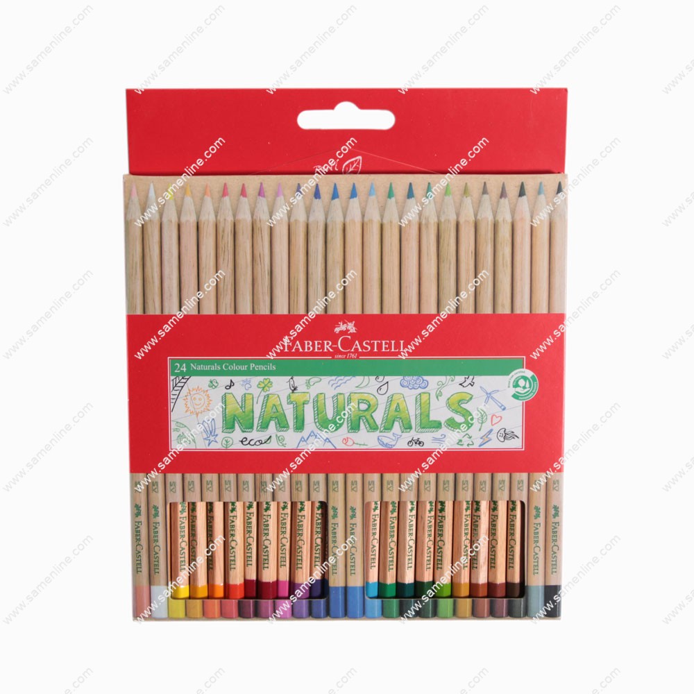 مداد رنگی 24 رنگ فابر کاستل مدل NATURALS