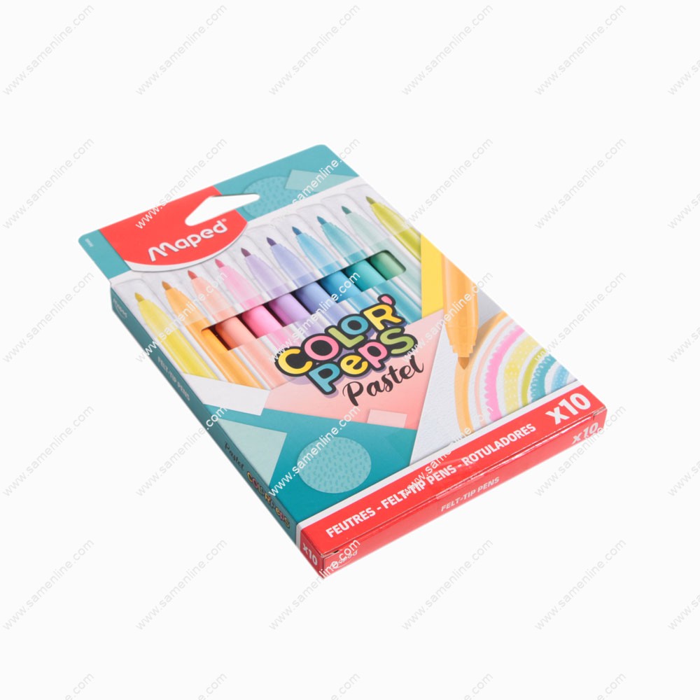 ماژیک 10 رنگ مپد مدل COLOR PEPS PASTEL