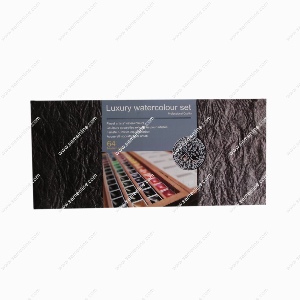 آبرنگ 64 رنگ افرا مدل LUXURY WATERCOLOUR SET