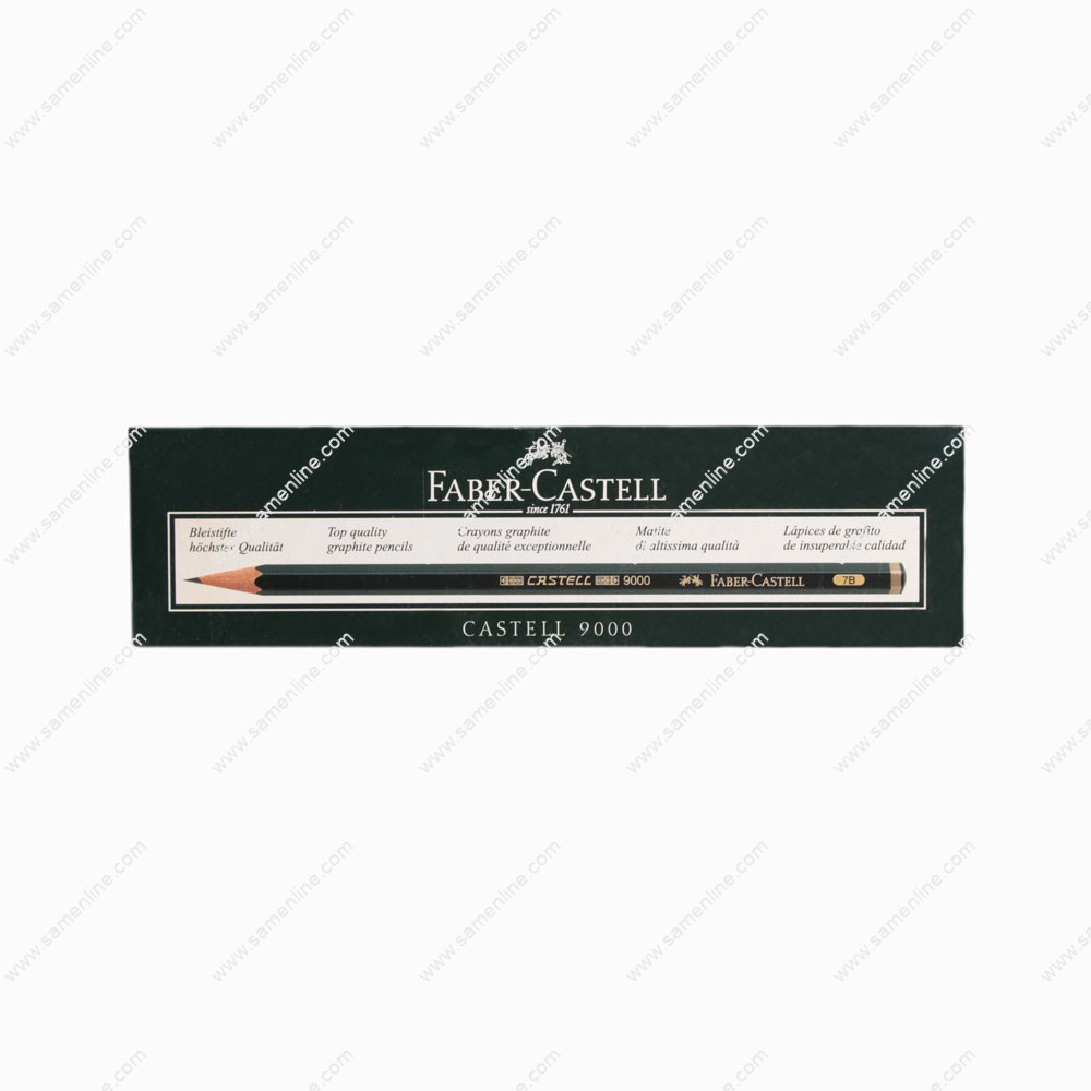 مداد طراحی فابر کاستل مدل Gold Faber 1221 با درجه سختی 3B بسته 12 تایی