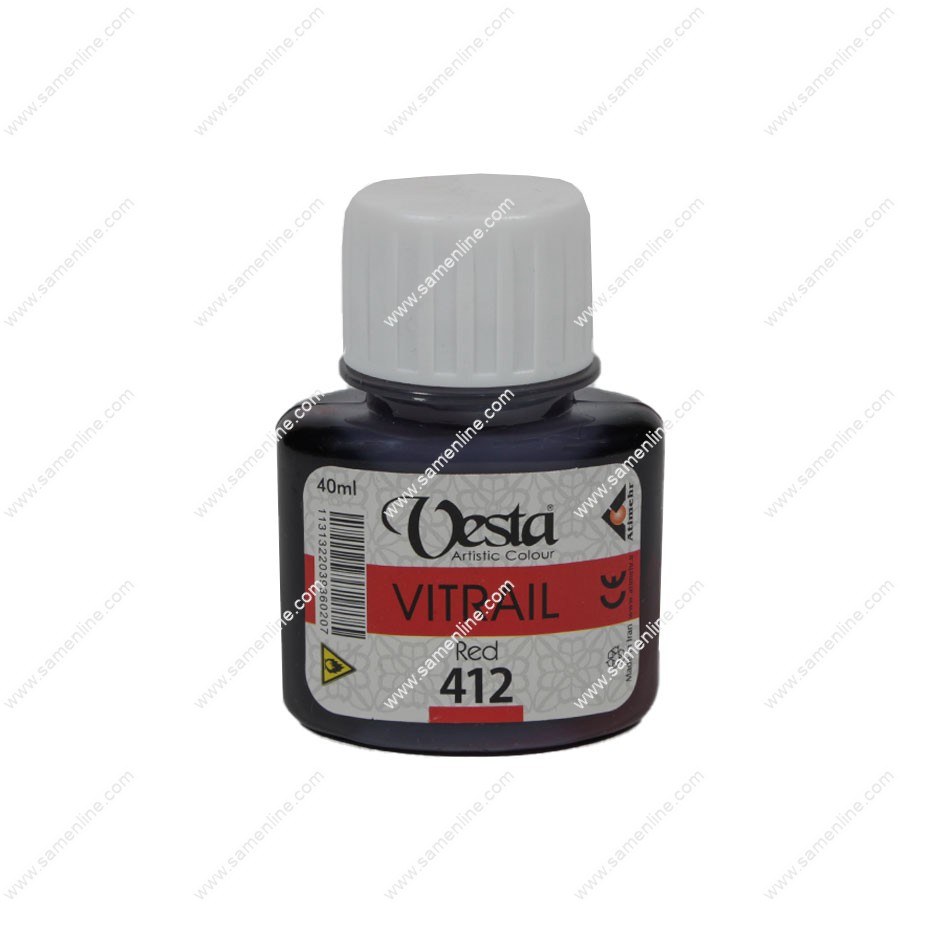 رنگ ویترای تک وستا کد Red 412