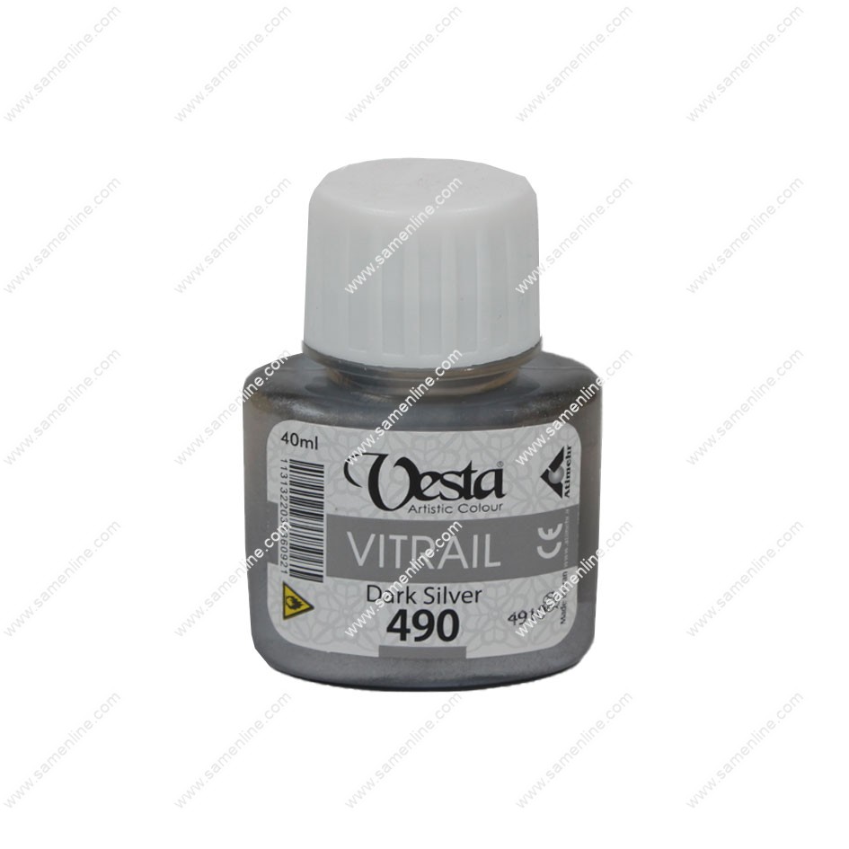 رنگ ویترای تک وستا کد Dark Silver 490