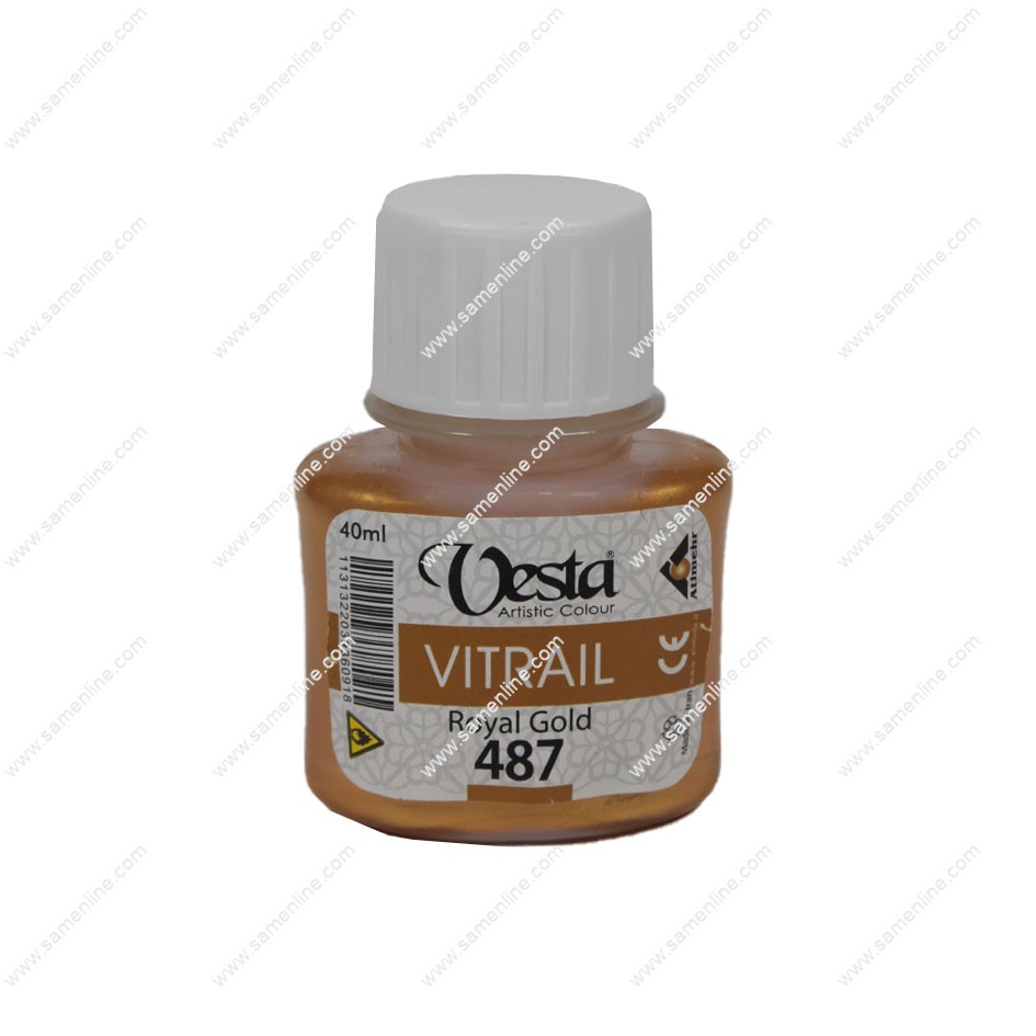 رنگ ویترای تک وستا کد Royal Gold 487