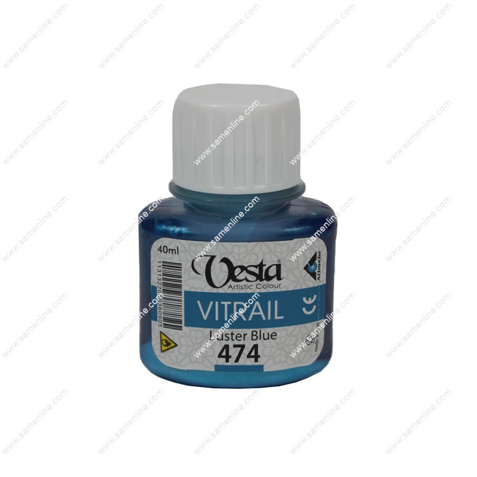 رنگ ویترای تک وستا کد Luster Blue 474
