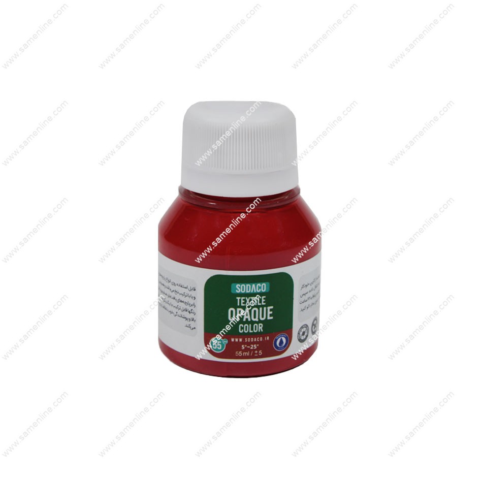 رنگ پارچه تک سوداکو کد opaque deep red 1806